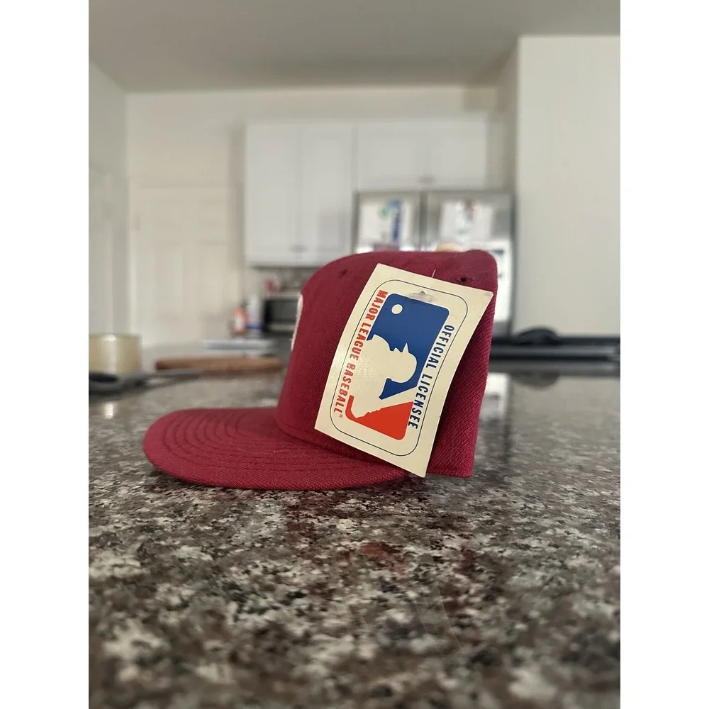 Sports Specialties Philadelphia Phillies Hat Cap Men 6 5/8 Red‎ Wool Vintage NWT